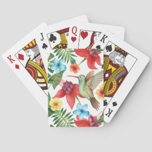 Tropical Hummingbird Playing Cards