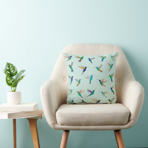 Tropical Hummingbirds Cushion