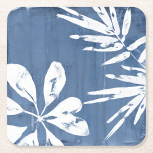 Tropical Indigo Impressions - Tropical Greenery Square Paper Coaster
