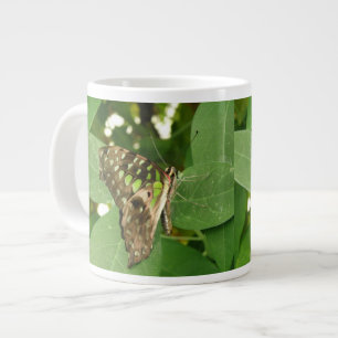 Tropical Iridescent Green Butterfly Mug