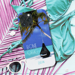 Tropical Island Beach Home Office Photo iPhone 13 Pro Max Case