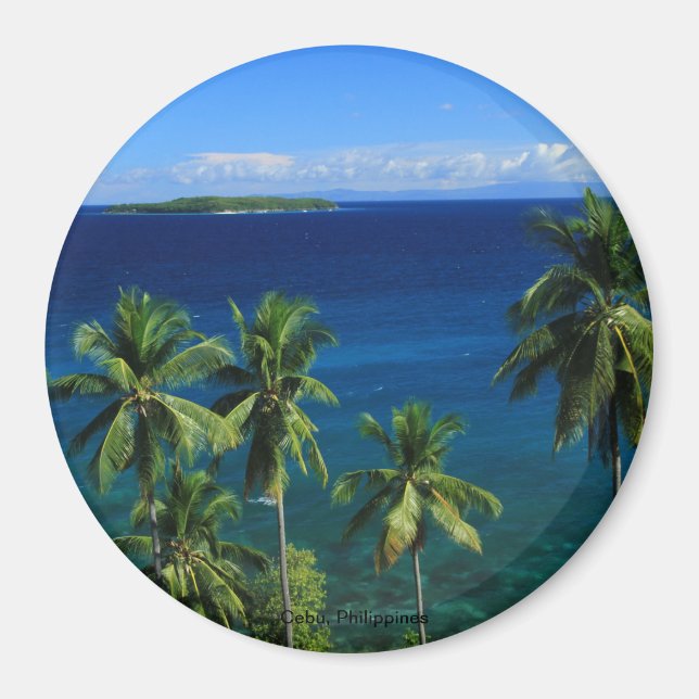 Tropical Island Beach Magnet (Front)