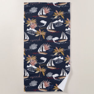 Tropical Island Beach Towel