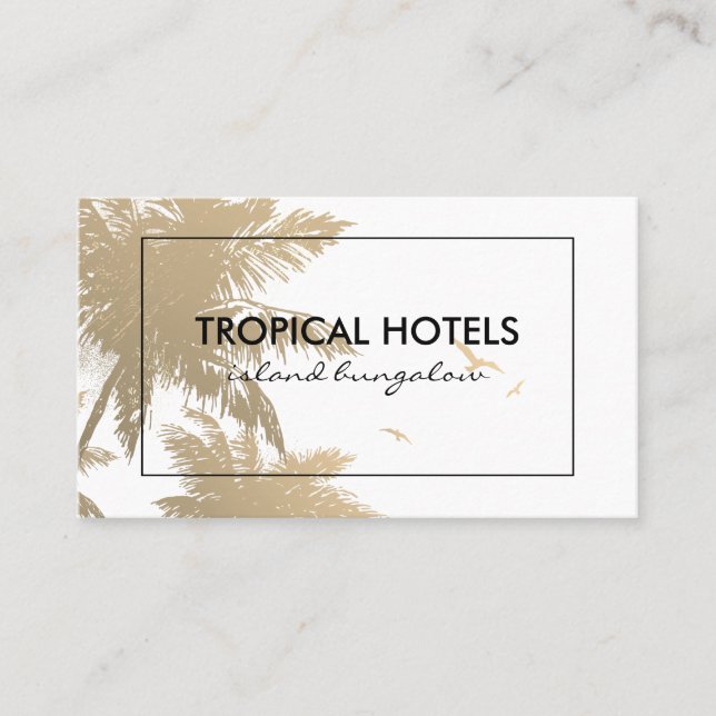 Tropical Island Business Card (Front)