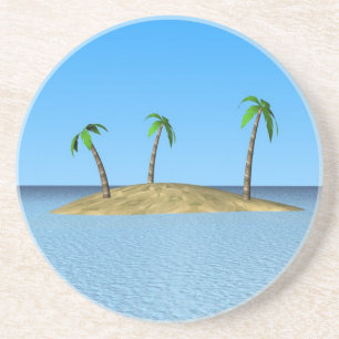 tropical island coaster
