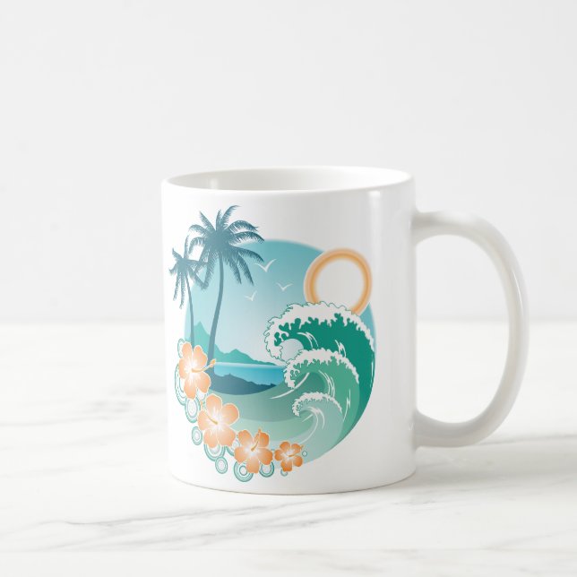 Tropical Island Coffee Mug (Right)