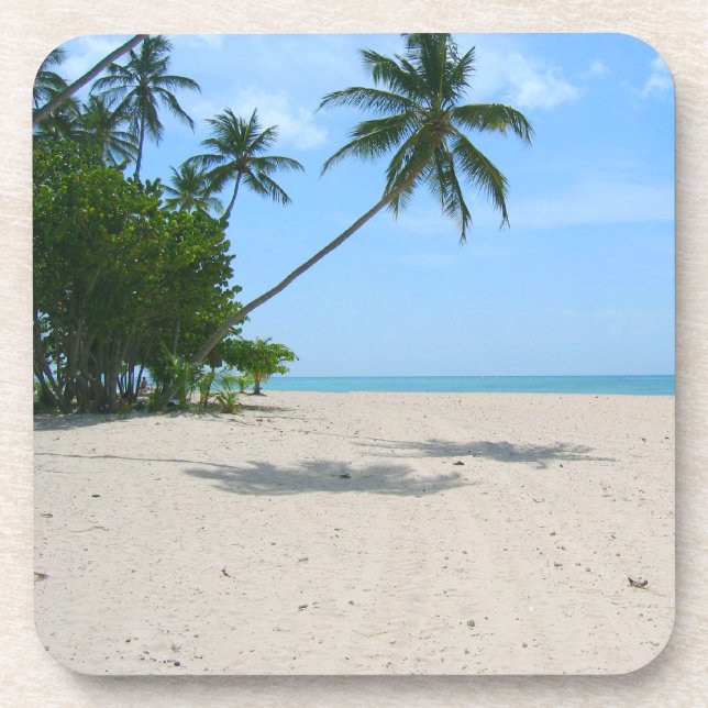 Tropical Island Cork Coasters (Front)