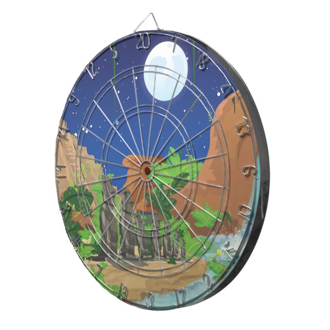 Tropical island dartboard (Front Right)