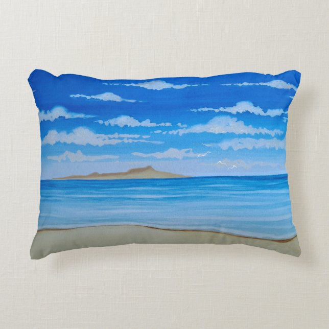 Tropical Island  Decorative Cushion (Front)