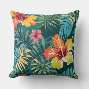Tropical Island Floral Cushion