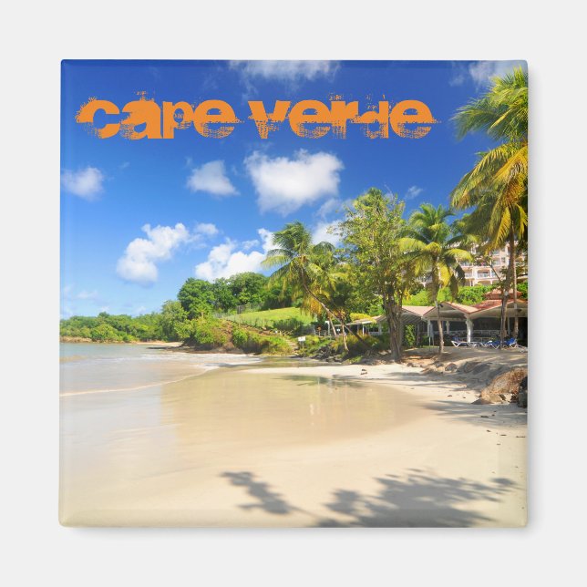 Tropical island in Cape Verde Magnet (Front)