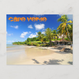 Tropical island in Cape Verde Postcard