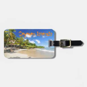 Tropical island in Cayman Islands Luggage Tag