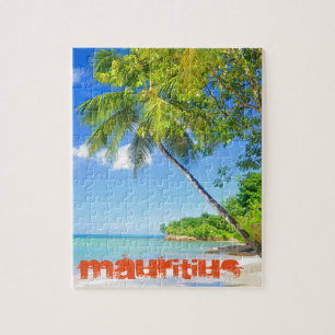 Tropical island in Mauritius Jigsaw Puzzle