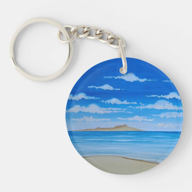 Tropical Island  Key Ring (Front)