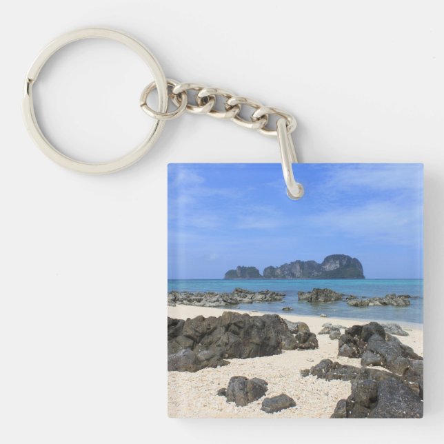 Tropical island key ring (Front)