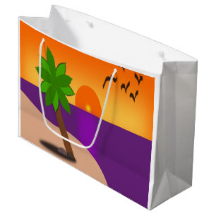 TROPICAL ISLAND LARGE GIFT BAG