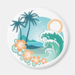 Tropical Island Magnet