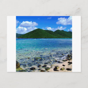 Tropical Island Mary Creek Point Shore St John Postcard