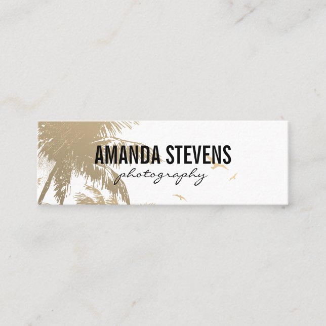 Tropical Island Mini Business Card (Front)