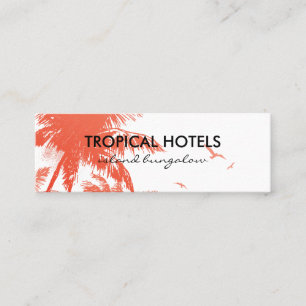 Tropical Island Mini Business Card