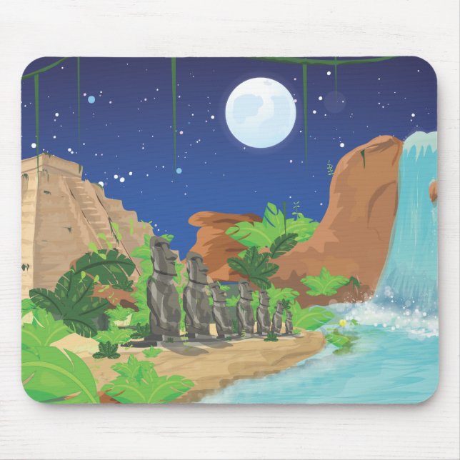 Tropical island mouse pad (Front)