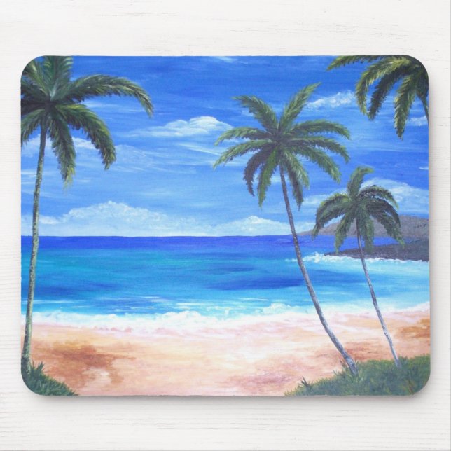 Tropical Island Mouse Pad (Front)