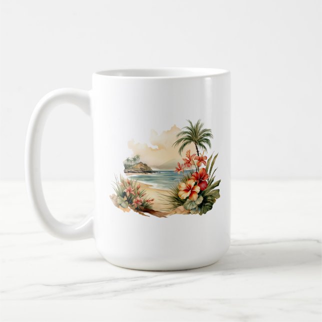 tropical island mug (Left)