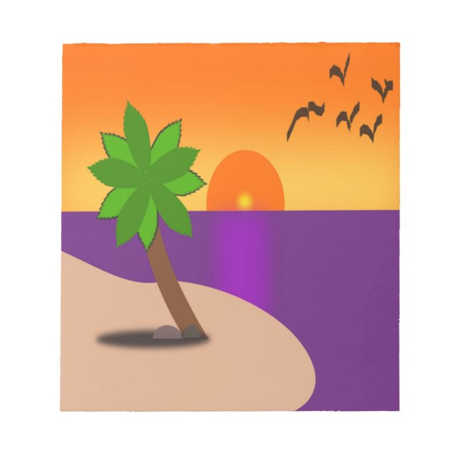 TROPICAL ISLAND NOTEPAD (Front)