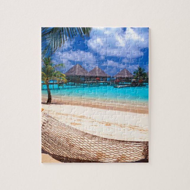 Tropical Island Of French Polynesia Jigsaw Puzzle (Vertical)