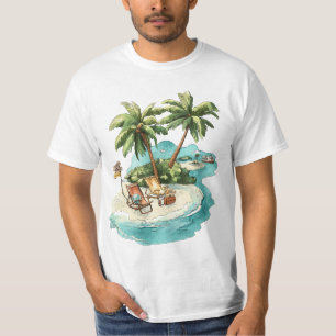 Tropical Island Paradise Graphic T-Shirt – Relaxin