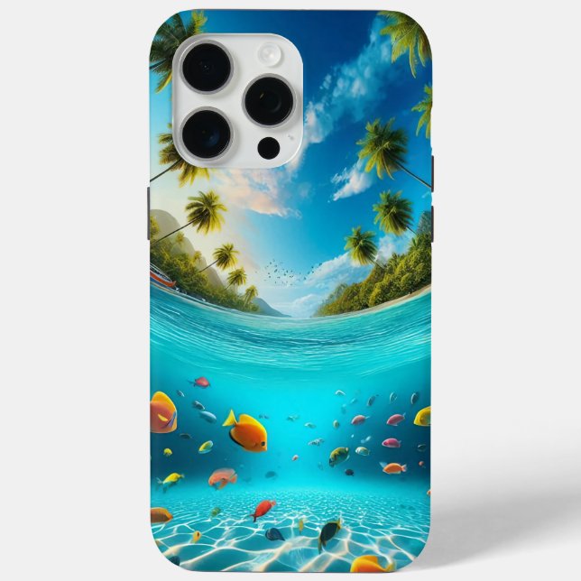 Tropical Island Paradise Phone Cover (Back)