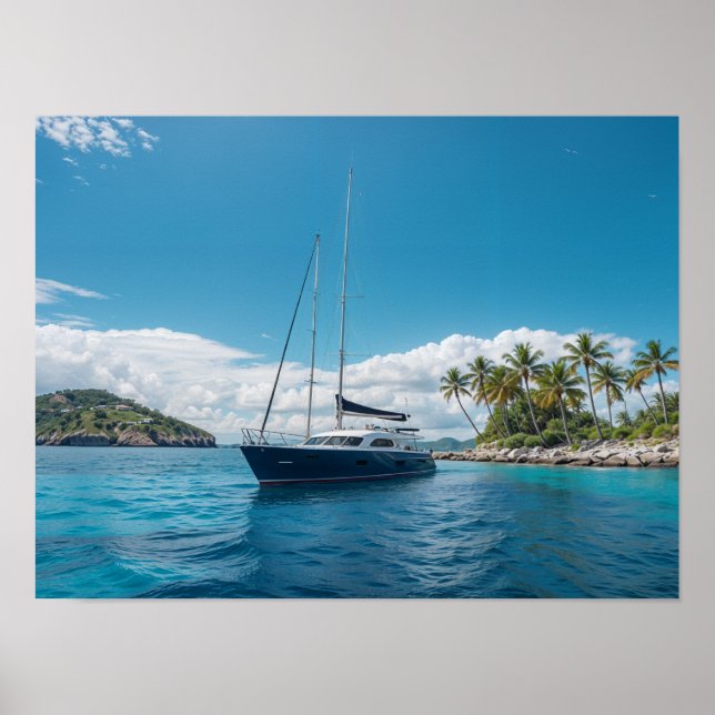 Tropical Island Paradise Poster (Front)