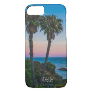 Tropical Island Paradise Sunset Personalised Name iPhone 8/7 Case