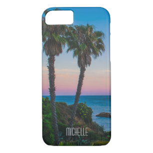 Tropical Island Paradise Sunset Personalised Name Case-Mate iPhone Case