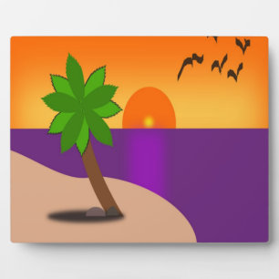 TROPICAL ISLAND PLAQUE