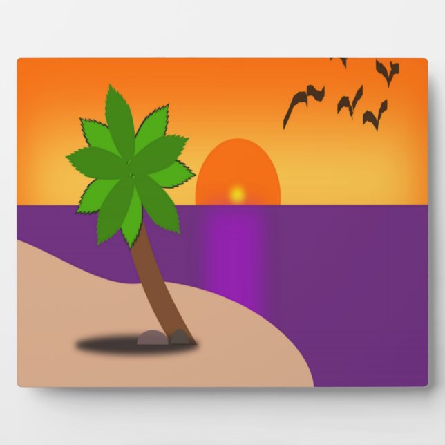 TROPICAL ISLAND PLAQUE (Front)