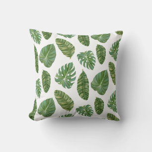 Tropical Island Resort Banana Leaf Modern Stylish Cushion
