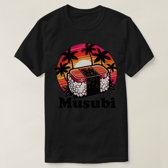 Tropical Island Spam Musubi TShirt (Design Front)