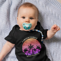Tropical Island Sunset Custom Family Beach Trip