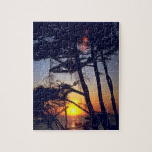 Tropical Island Sunset Jigsaw Puzzle