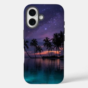 Tropical Island Sunset Landscape iPhone 16 Case