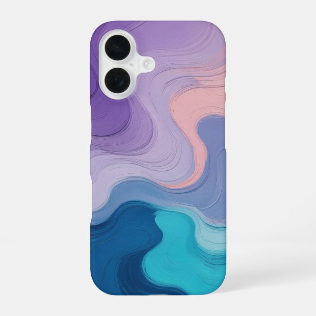 Tropical Island Sunset Landscape iPhone 16 Case (Back)