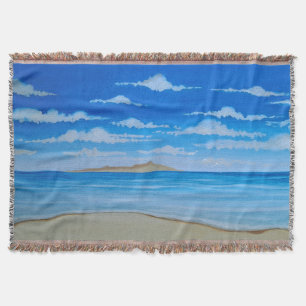 Tropical Island Throw Blanket