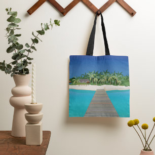 Tropical Island Vacation Scenic Landscape Tote Bag