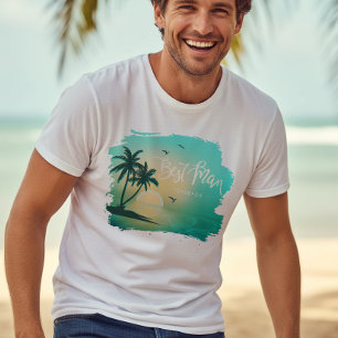 Tropical Isle Best Man Teal ID581 T-Shirt