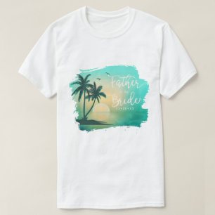 Tropical Isle Father of the Bride Teal ID581 T-Shirt