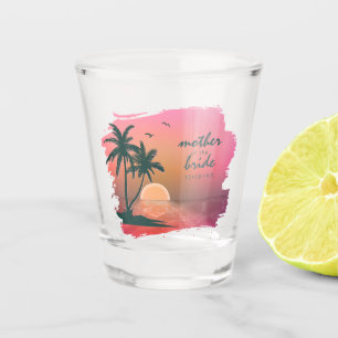 Tropical Isle Mother of the Bride Pink ID581 Shot Glass