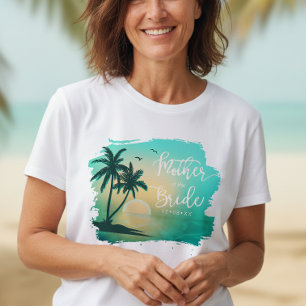 Tropical Isle Mother of the Bride Teal ID581 T-Shirt