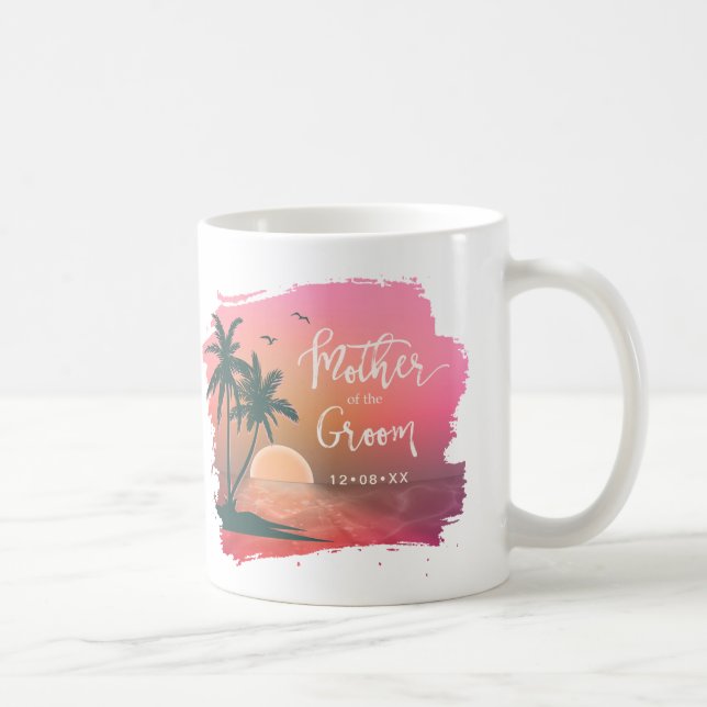 Tropical Isle Mother of the Groom Pink ID581 Coffee Mug (Right)